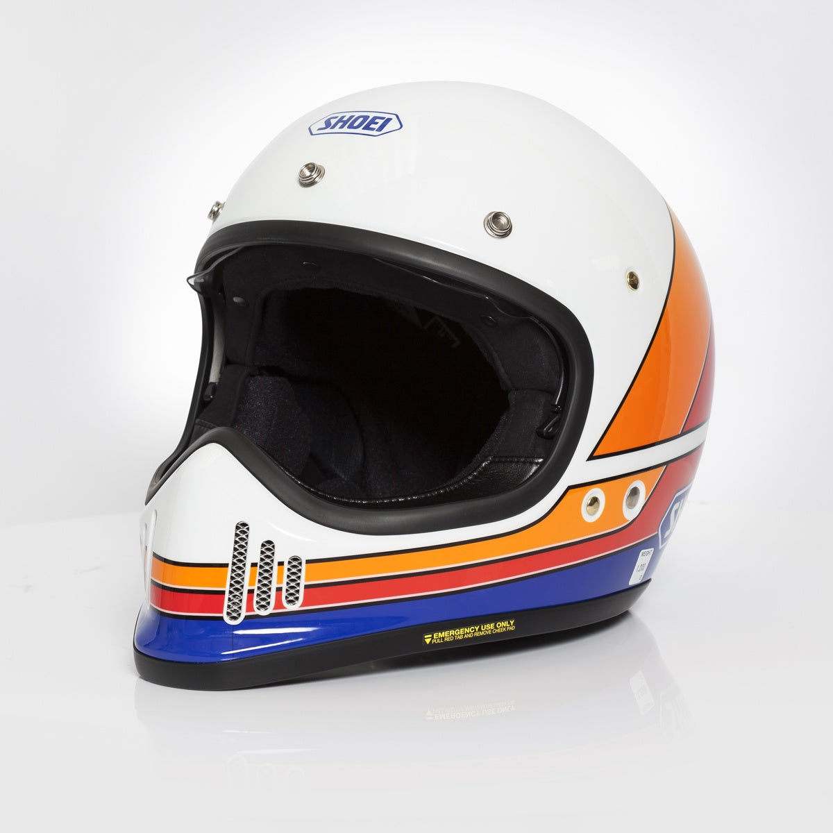 Shoei Ex-Zero Retro Helmet - Equation White / Orange