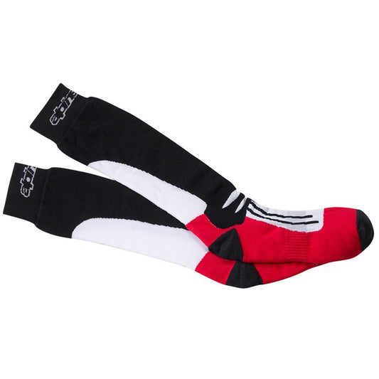 Alpinestars Racing Coolmax Socks Long - Black / White / Red