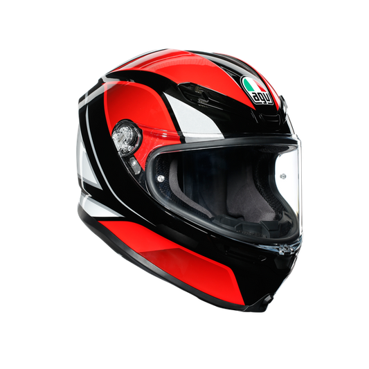 AGV K6 Full Face Helmet - Hyphen Black / Red / White .