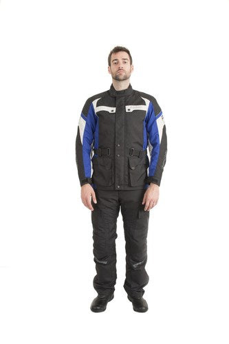 Trik Moto M105 3/4 City Waterproof Jacket - Black / Blue