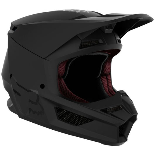 Fox Youth V1 Plain MX21 - Matte Black