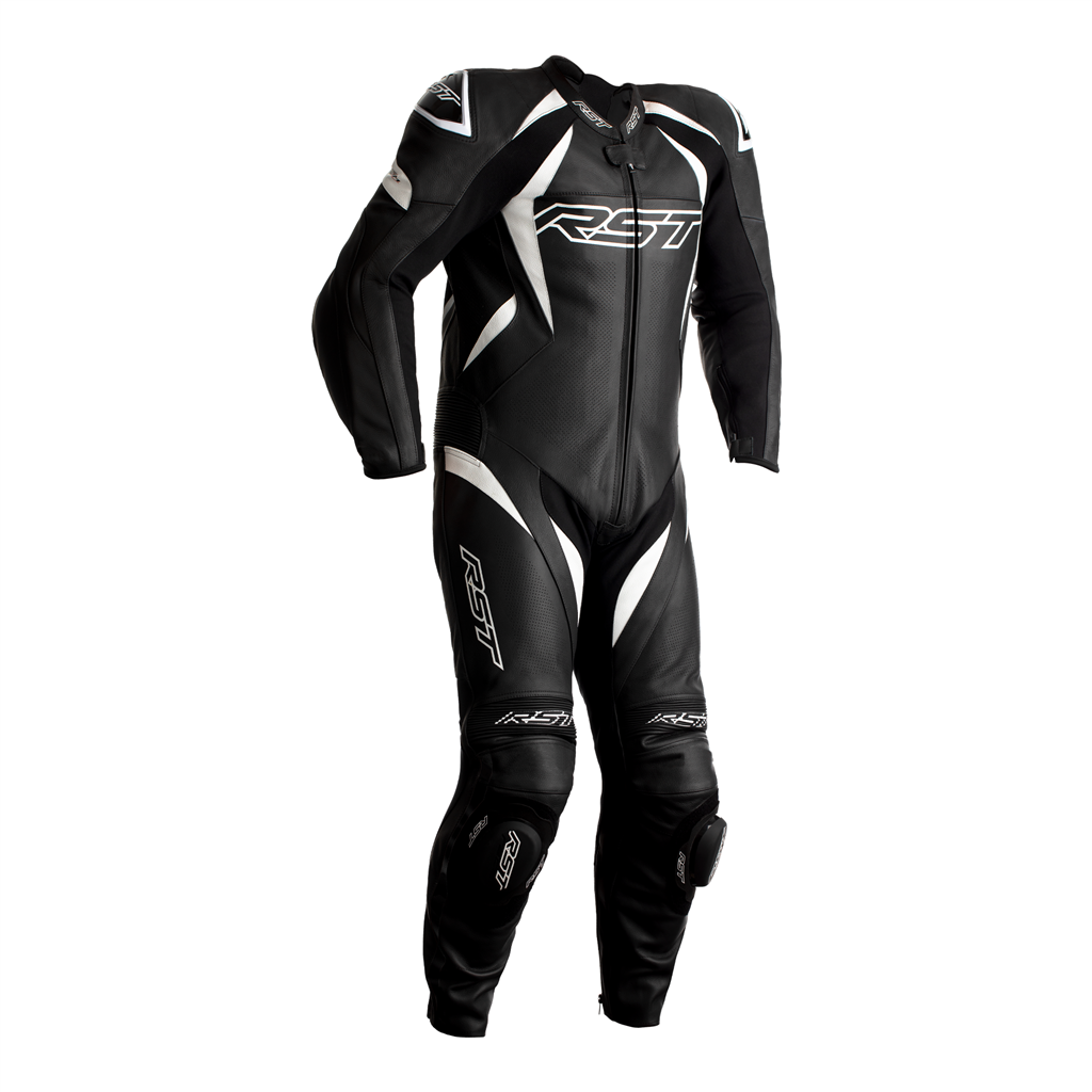 RST Tractech Evo 4 Youth CE Mens Leather Suit - Black / White