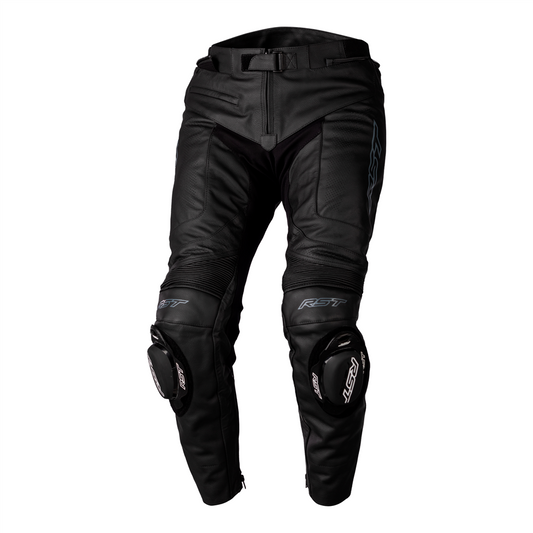 RST S1 CE Mens Leather Jean - Regular Leg - Black / Black