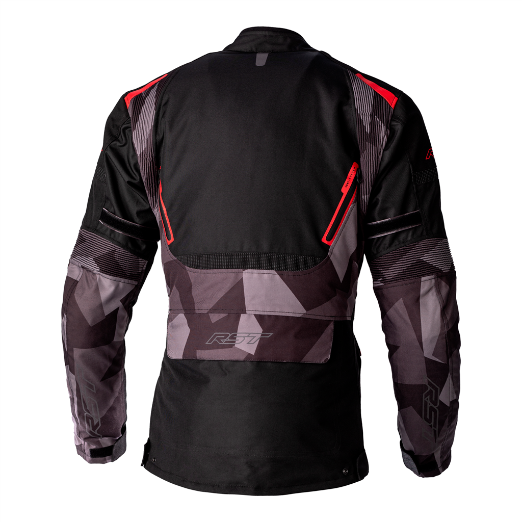 RST Endurance CE Mens Textile Jacket - Black / Camo / Red