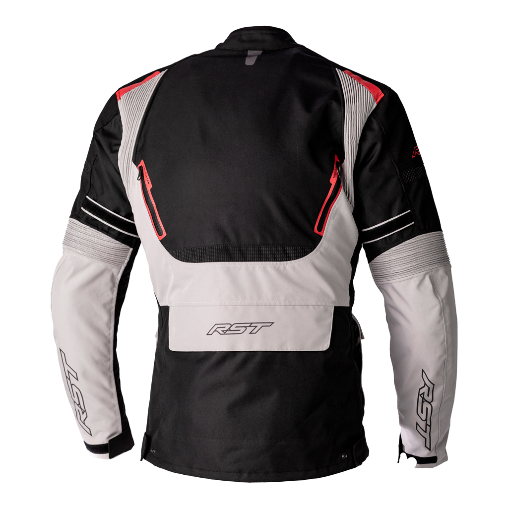 RST Endurance CE Mens Textile Jacket - Black / Silver / Red