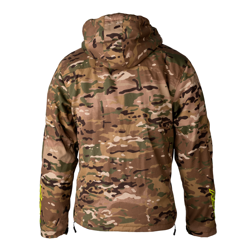 RST X KEVLAR® Loadout 1/4 zip CE Mens Textile Hooded Jacket - Khaki Camo