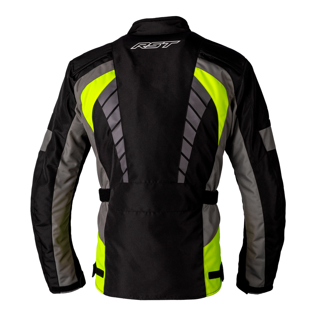 RST Alpha 5 CE Mens Textile Jacket - Black / Flo Yellow