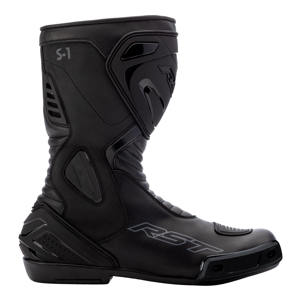 RST S1 Mens Sports Leather CE Boots - Black / Black