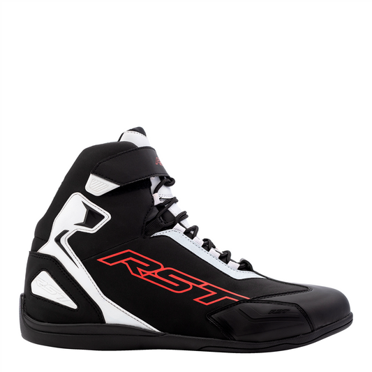 RST Sabre Moto Shoe Mens CE Boot - Black / White / Red