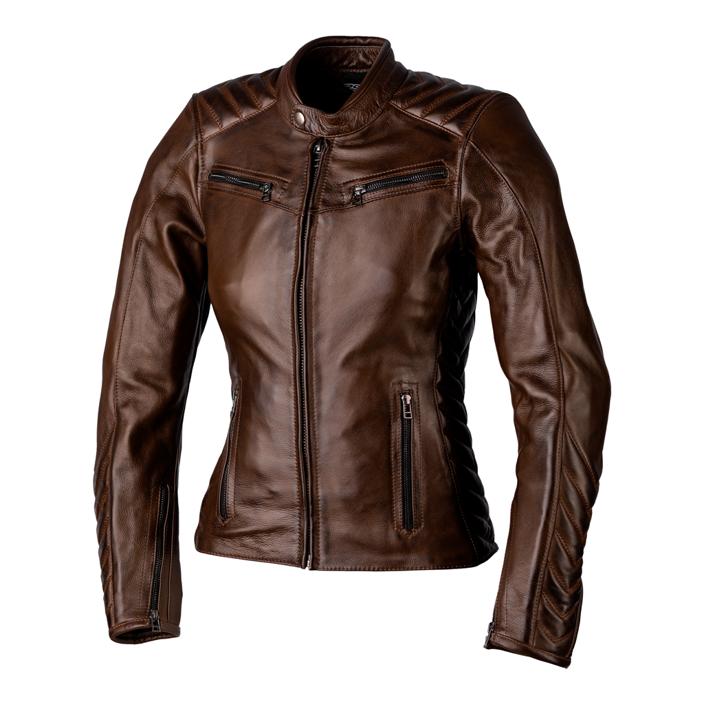 RST Roadster 3 CE Ladies Leather Jacket - Brown