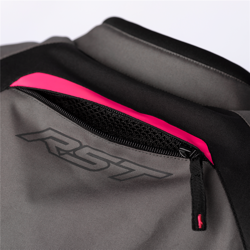 RST Ava CE Ladies Textile Jacket - Grey / Black / Neon Pink