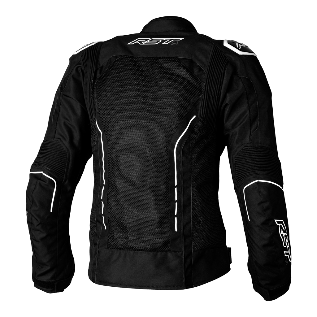 RST S1 Mesh CE Ladies Textile Jacket - Black / White