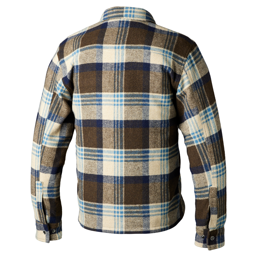 RST Brushed CE Mens Textile Shirt Brown / Blue Check