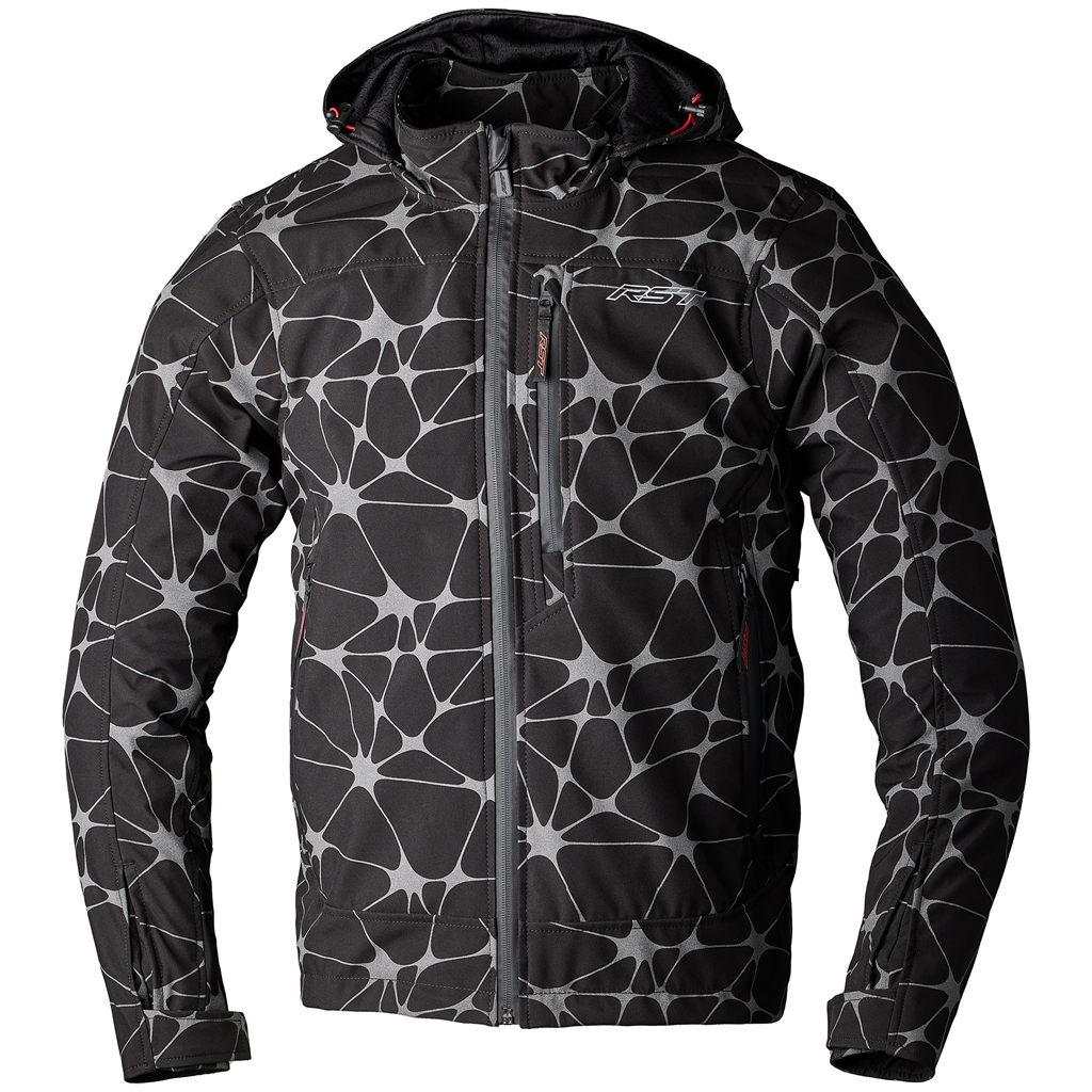 RST Havoc CE Mens Softshell Textile Jacket - Black / Grey