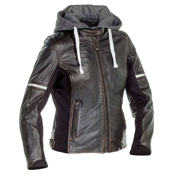 Richa Toulon 2 Ladies Leather Jacket - Anthracite / Brown