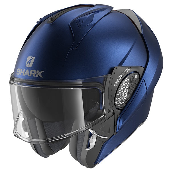 Shark Evo GT Flip Front Helmet Blank - Matt Blue B06