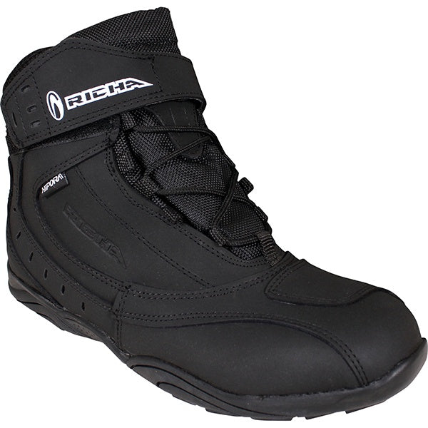 Richa Slick Waterproof Short Boots - Black / Black