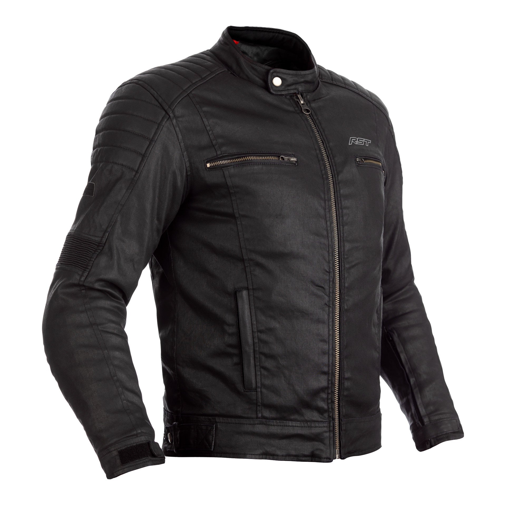 RST x Kevlar���� Brixton CE Mens Wax Textile Jacket - Black