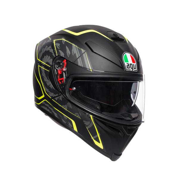 AGV K5-S Full Face Helmet - Tornado Black / Flo Yellow