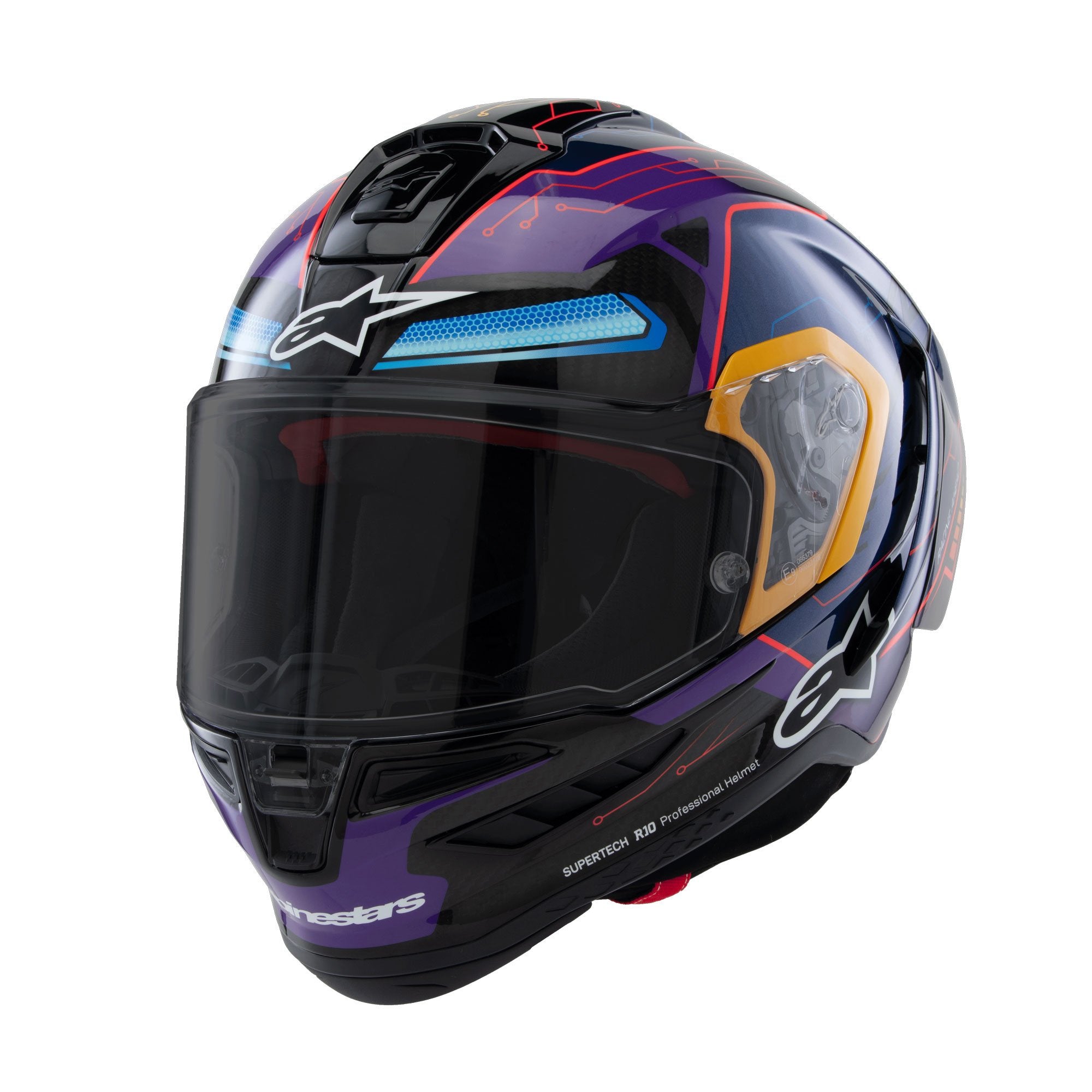 Alpinestars Supertech R10 Martinator R01 Blue Purple Red Gloss