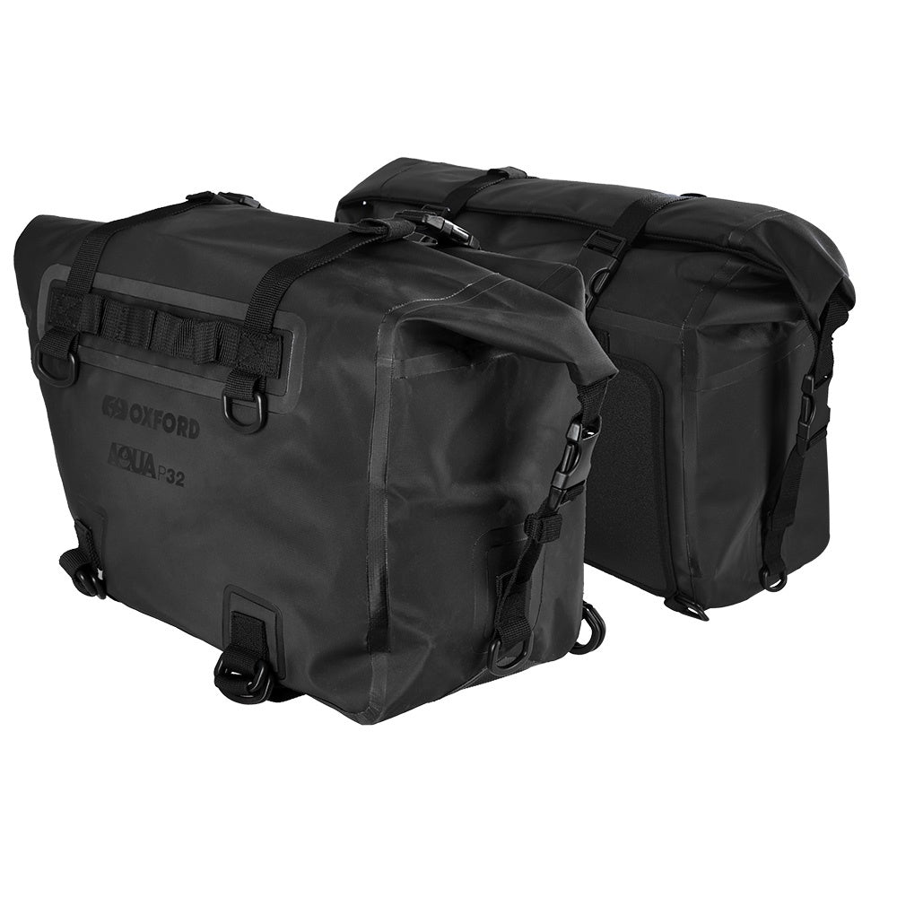 Oxford Aqua P32 Panniers - Black .