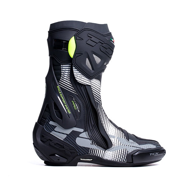 TCX RT-Race Pro Air Leather Sports Boots 378 - Black / White