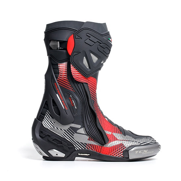 TCX RT-Race Pro Air Leather Sports Boots 678 - Black / Red