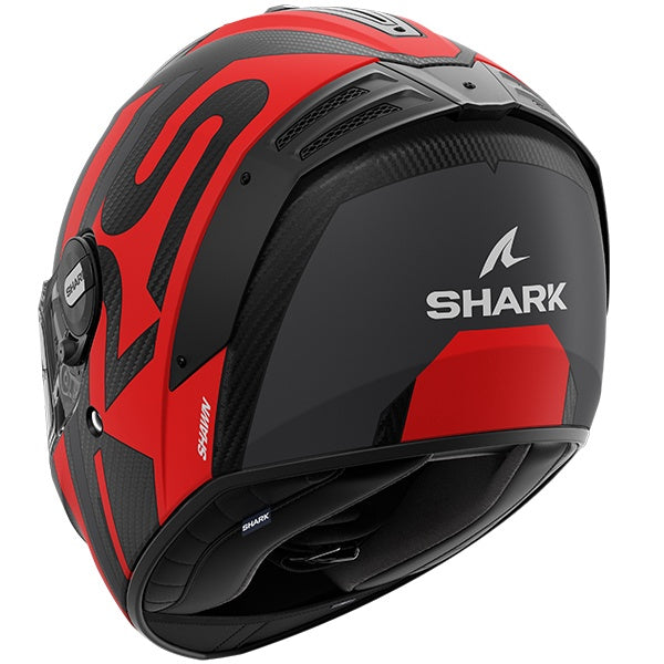 Shark Spartan RS Carbon Helmet Shawn Mat DAR - Black / Red