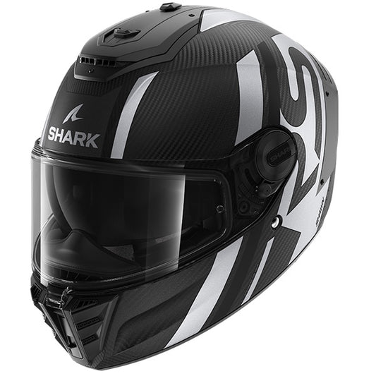 Shark Spartan RS Carbon Helmet Shawn Mat DKS - Black / Silver