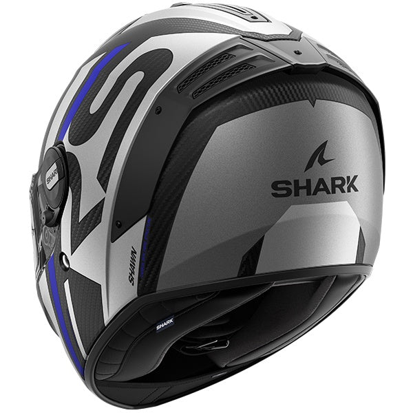 Shark Spartan RS Carbon Helmet Shawn Mat DBS - Black / Blue / Silver