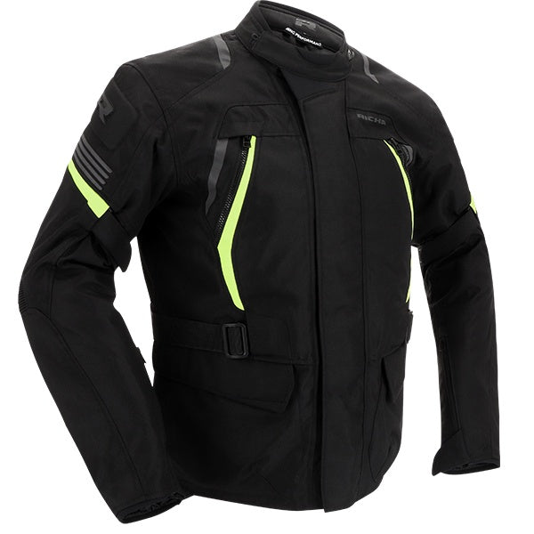 Richa Phantom 3 Men's Textile Jacket - Black / Yellow