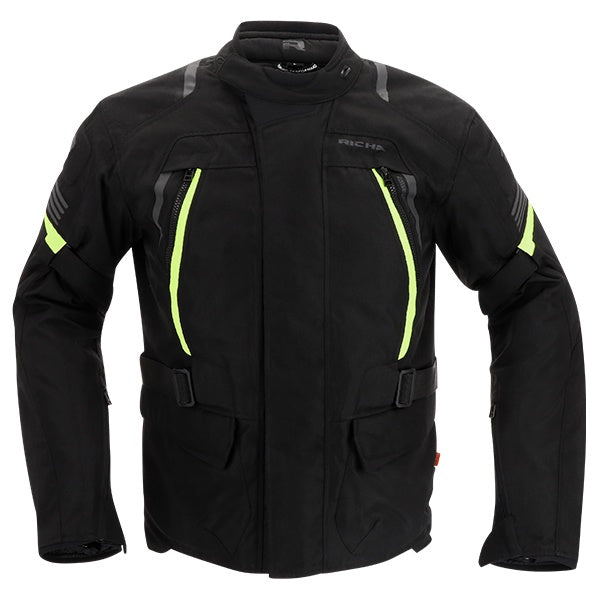 Richa Phantom 3 Men's Textile Jacket - Black / Yellow