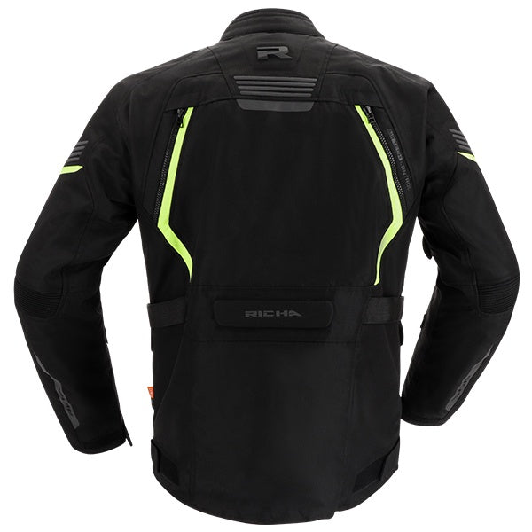 Richa Phantom 3 Men's Textile Jacket - Black / Yellow