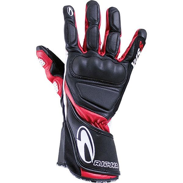 Richa WSS Leather Gloves - Black / Red