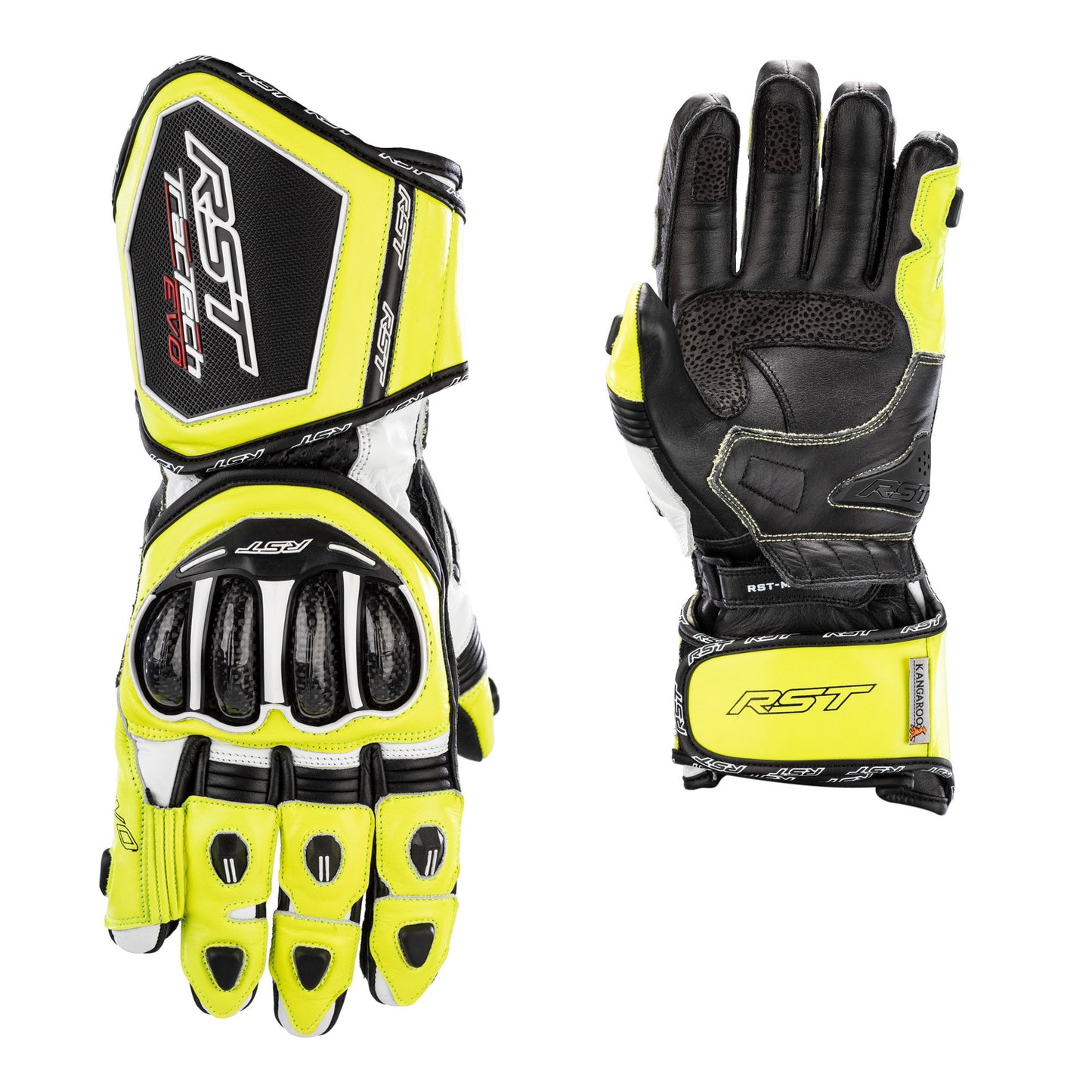 RST Tractech Evo 4 CE Mens Gloves - Yellow / Black / White