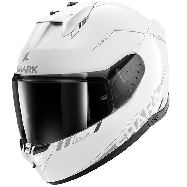 Shark Skwal I3 Blank SP Full Face Helmet WSA - White / Silver