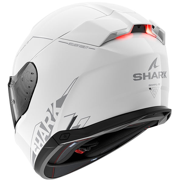 Shark Skwal I3 Blank SP Full Face Helmet WSA - White / Silver