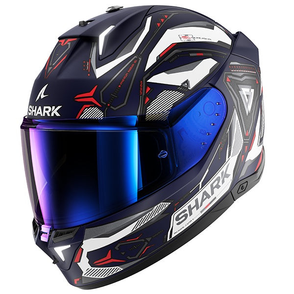 Shark Skwal I3 Linik Full Face Helmet BWR - Blue / White / Red