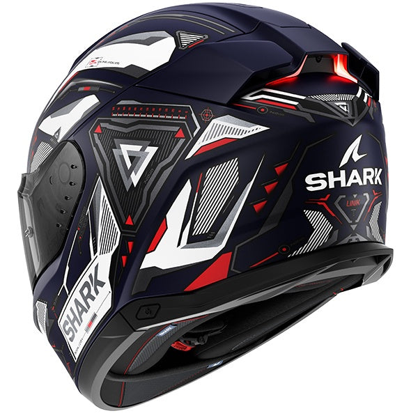 Shark Skwal I3 Linik Full Face Helmet BWR - Blue / White / Red