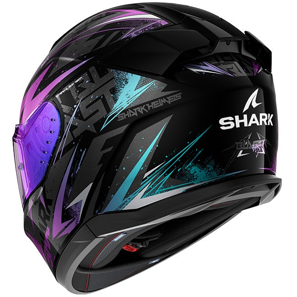 Shark D-Skwal 3 Blast-R Full Face Helmet KGX - Black / Blue / Purple