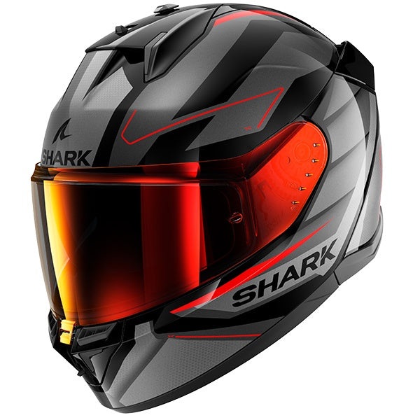 Shark D-Skwal 3 Sizler Full Face Helmet KAR - Black / Red