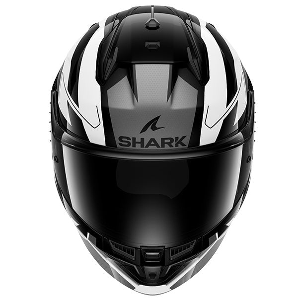 Shark D-Skwal 3 Sizler Full Face Helmet KWA - Black / White