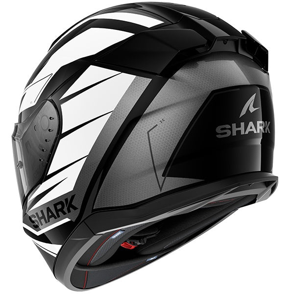 Shark D-Skwal 3 Sizler Full Face Helmet KWA - Black / White