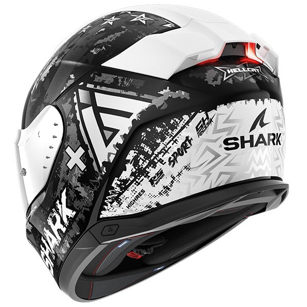 Shark Skwal I3 Hellcat Full Face Helmet KUS - Black / White