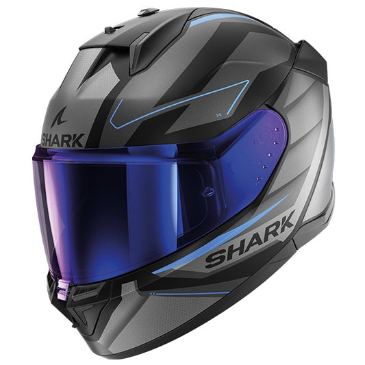 Shark D-Skwal 3 Sizler Full Face Helmet KAB - Matt Black / Blue