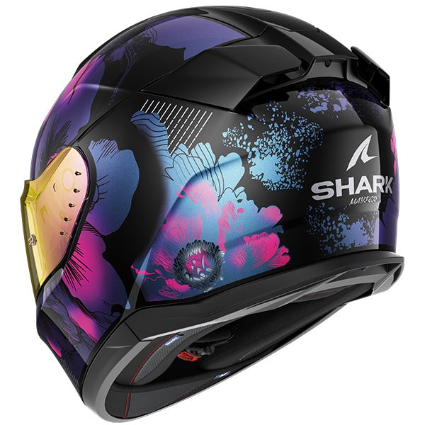 Shark D-Skwal 3 Mayfer Full Face Helmet KVX - Black / Pink / Purple