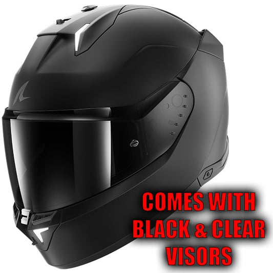 Shark Skwal I3 Dark Shadow Full Face Helmet KMA - Matt Black