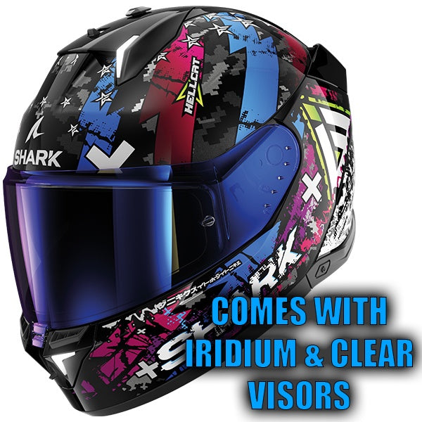 Shark Skwal I3 Hellcat Full Face Helmet KUB - Black / Blue