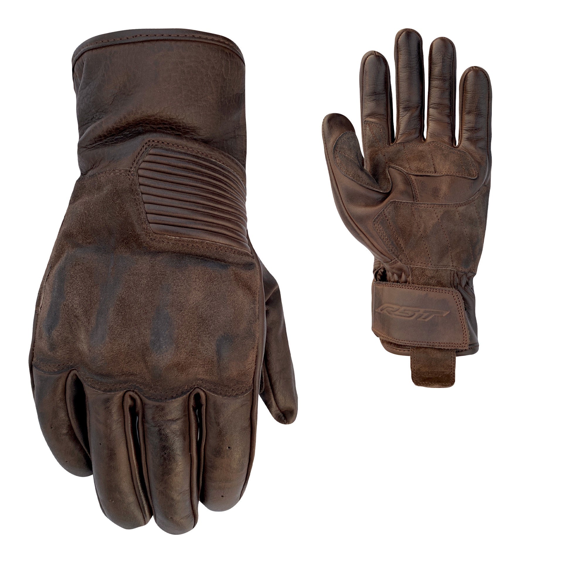 RST Crosby CE Mens Leather Gloves - Brown