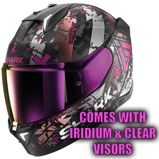 Shark Skwal I3 Hellcat Full Face Helmet KUV - Black / Violet